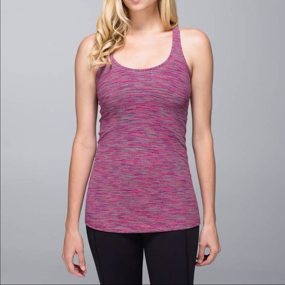 lululemon athletica Tops - Lululemon Cool Racerback jewelled space pink sz 6